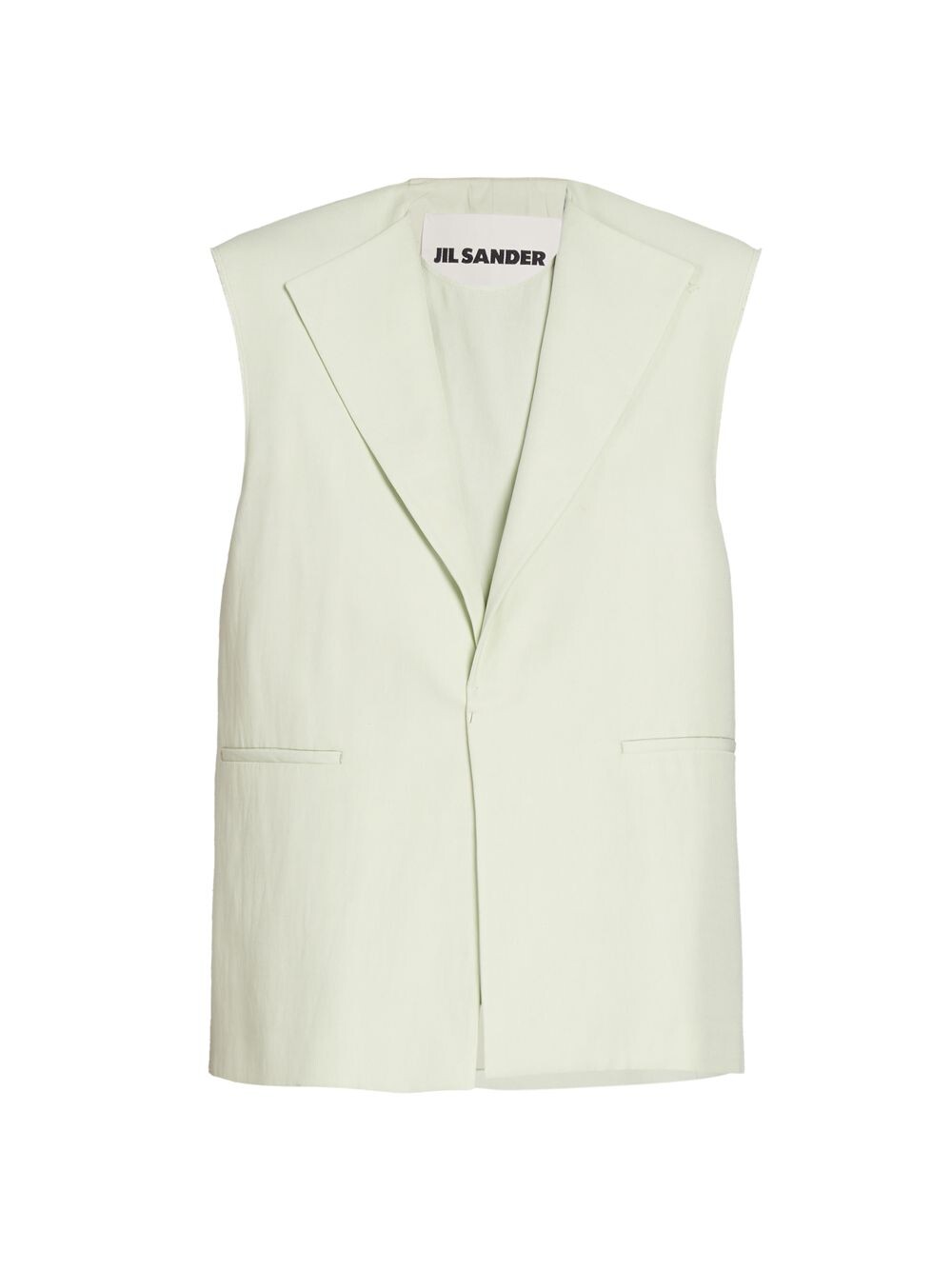 

Текстурированный жилет на пуговицах Jil Sander, зеленый