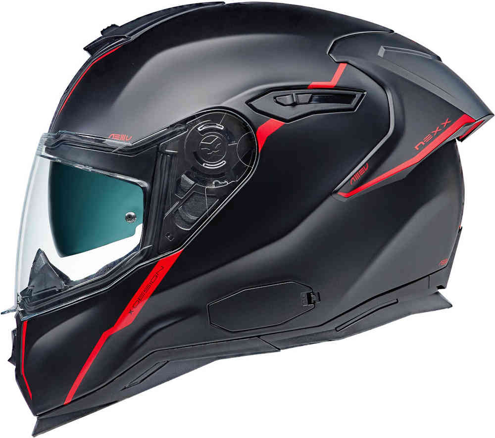 Nexx SX.100R Короткий шлем NEXX, черный матовый/красный