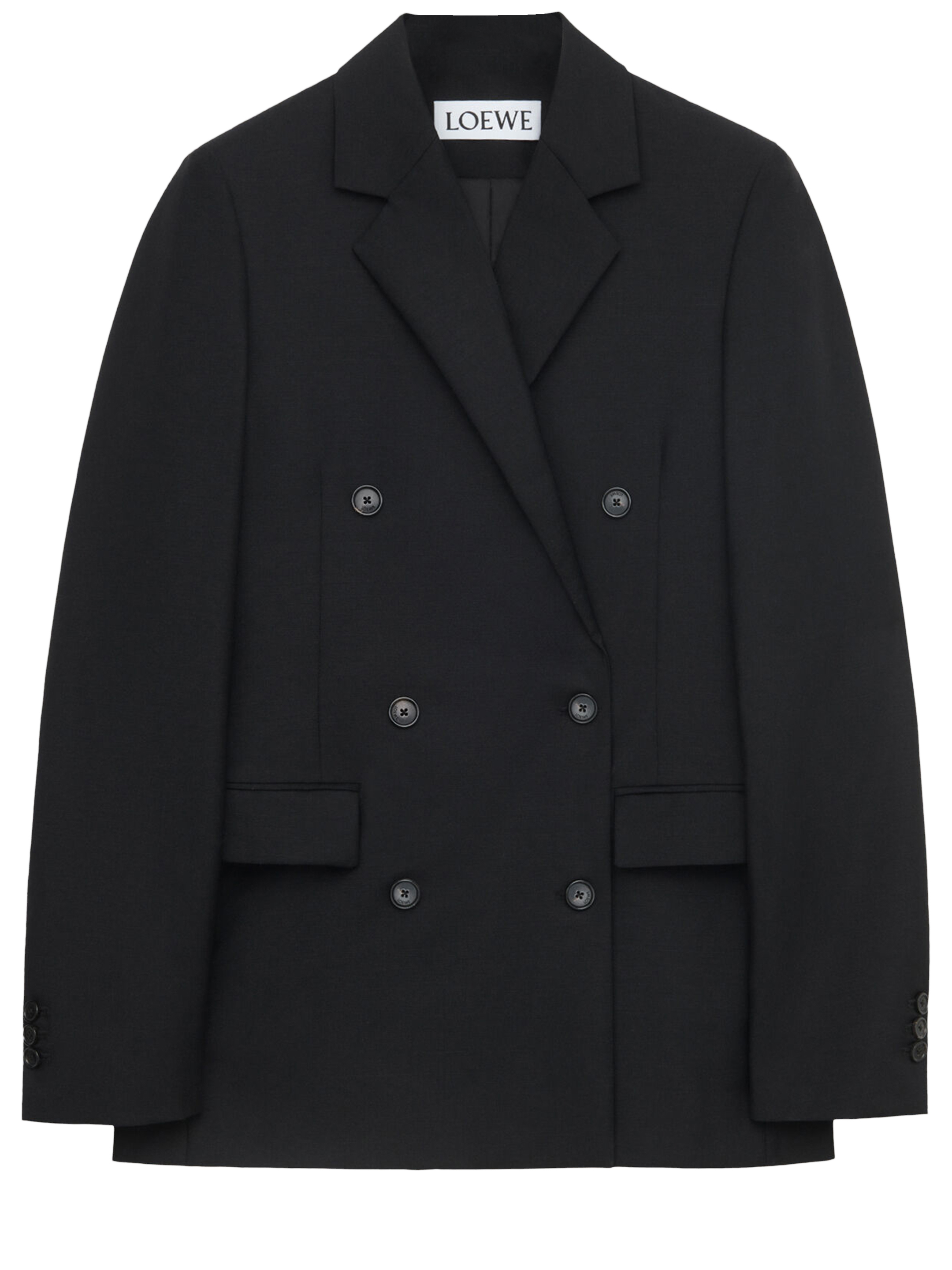 Куртка Loewe Wool and mohair, черный