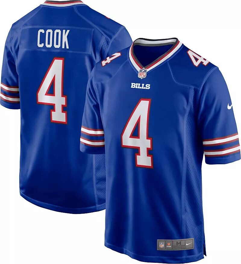 

Мужское джерси Nike Buffalo Bills James Cook #4 Royal Game