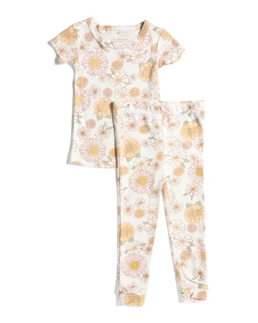 

Комплект для сна из 2 предметов для маленьких девочек Chickpea Organic, цвет Multi