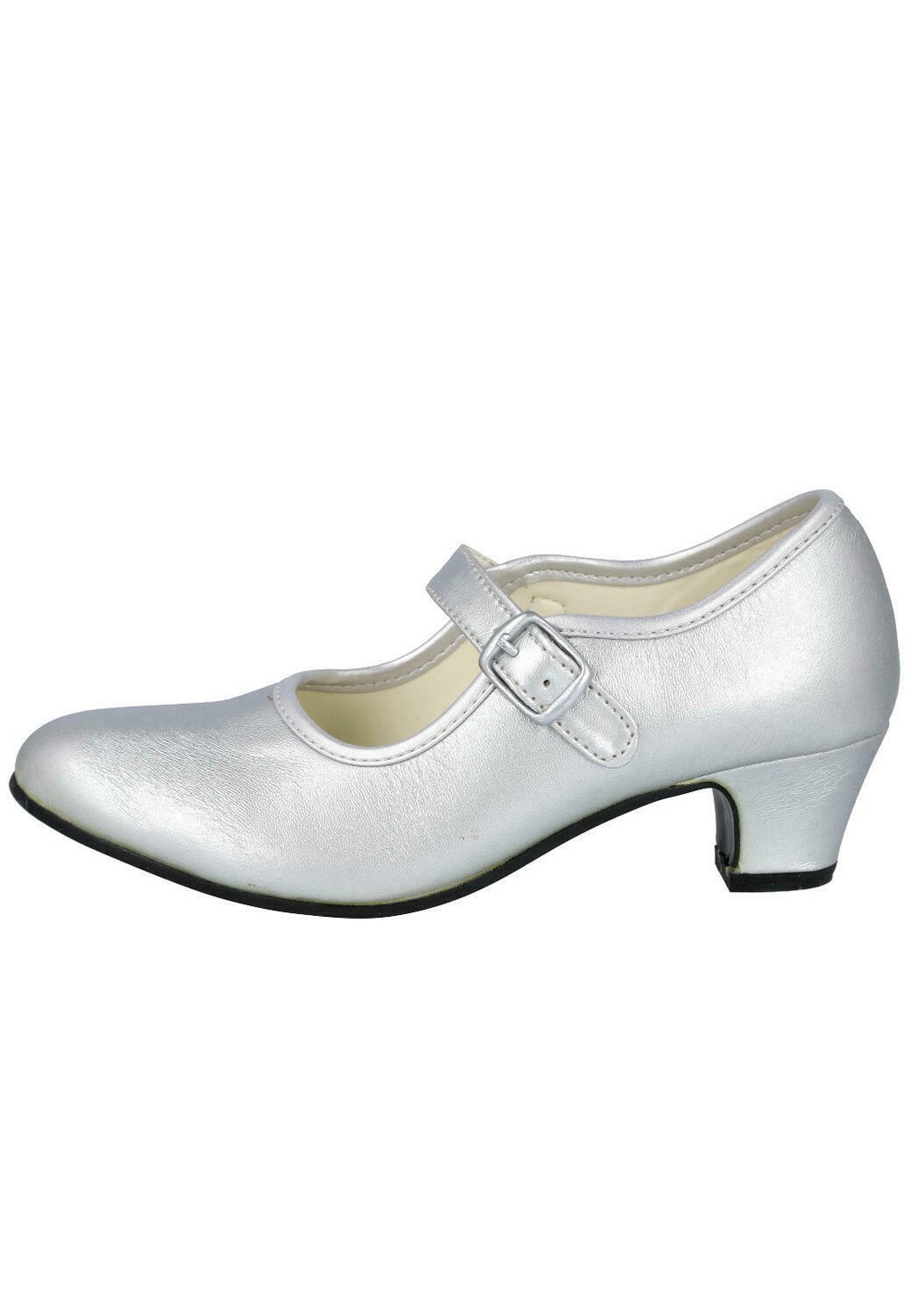 Балетки с пряжкой FLAMENCA L&R Shoes, серебро