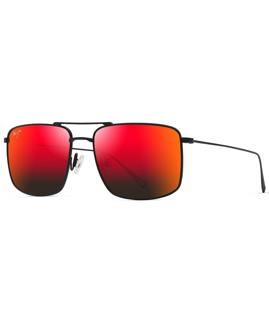 

Мужские поляризованные солнцезащитные очки-авиаторы Maui Jim Aeko 55 мм, черный