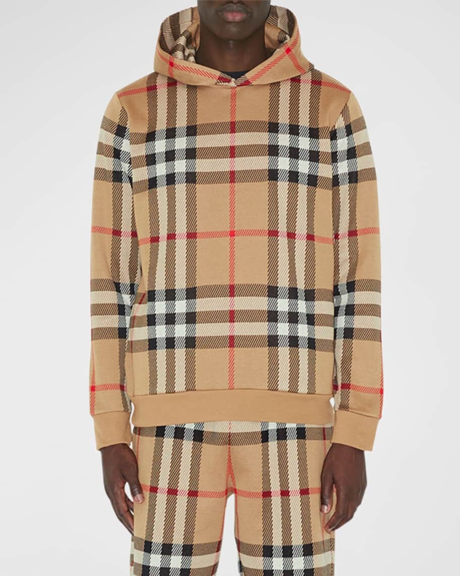 

Мужская худи Ferryton Check из трикотажа Burberry