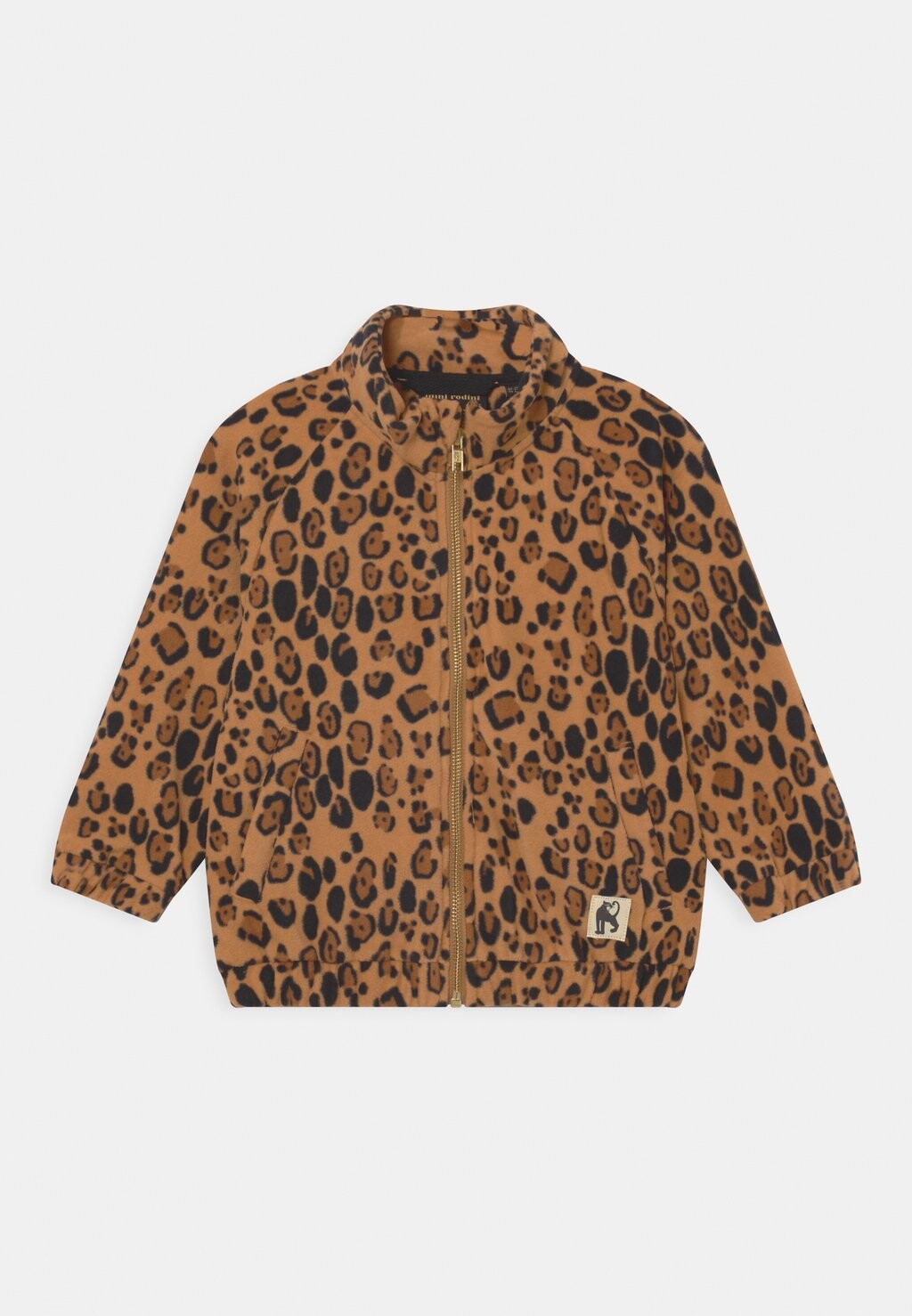 

Флисовая куртка Leopard Unisex Mini Rodini, бежевый