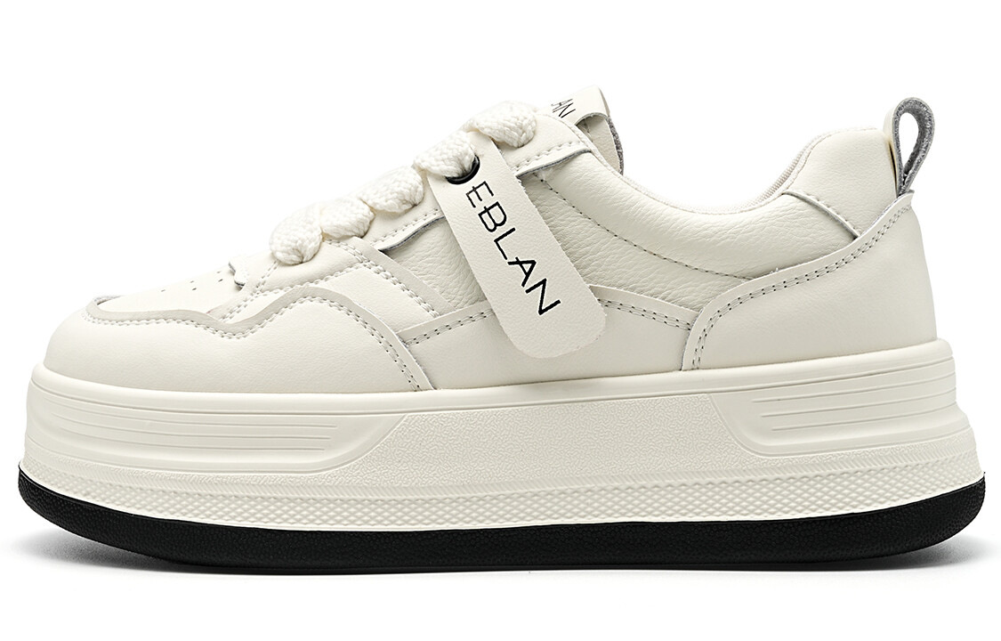 

Кроссовки EBLAN Skateboarding Shoes Women's Low-top, белый/черный
