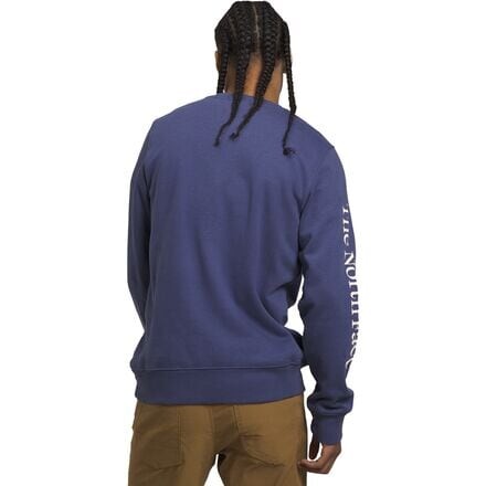 

Толстовка Places We Love Crew мужская The North Face, цвет Cave Blue/Gardenia White
