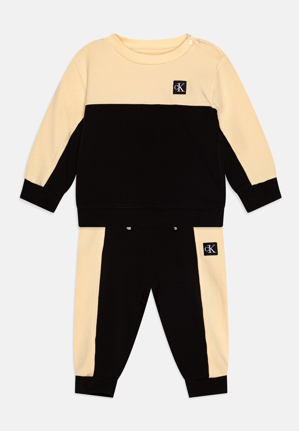 Спортивный костюм BABY COLOUR BLOCK UNISEX SET , цвет vanilla Calvin Klein Jeans