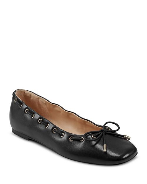 

Женские кожаные туфли без шнуровки Letizia Marc Fisher LTD., цвет Black