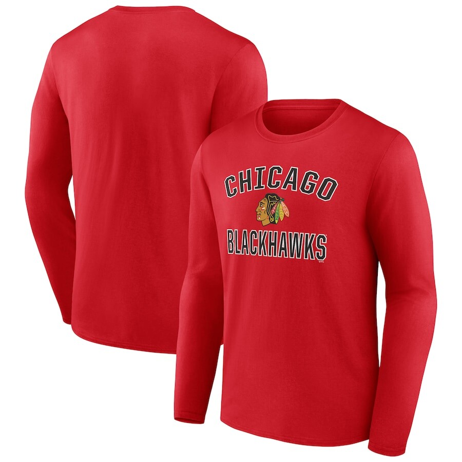

Футболка с длинным рукавом Fanatics Branded Chicago Blackhawks, красный