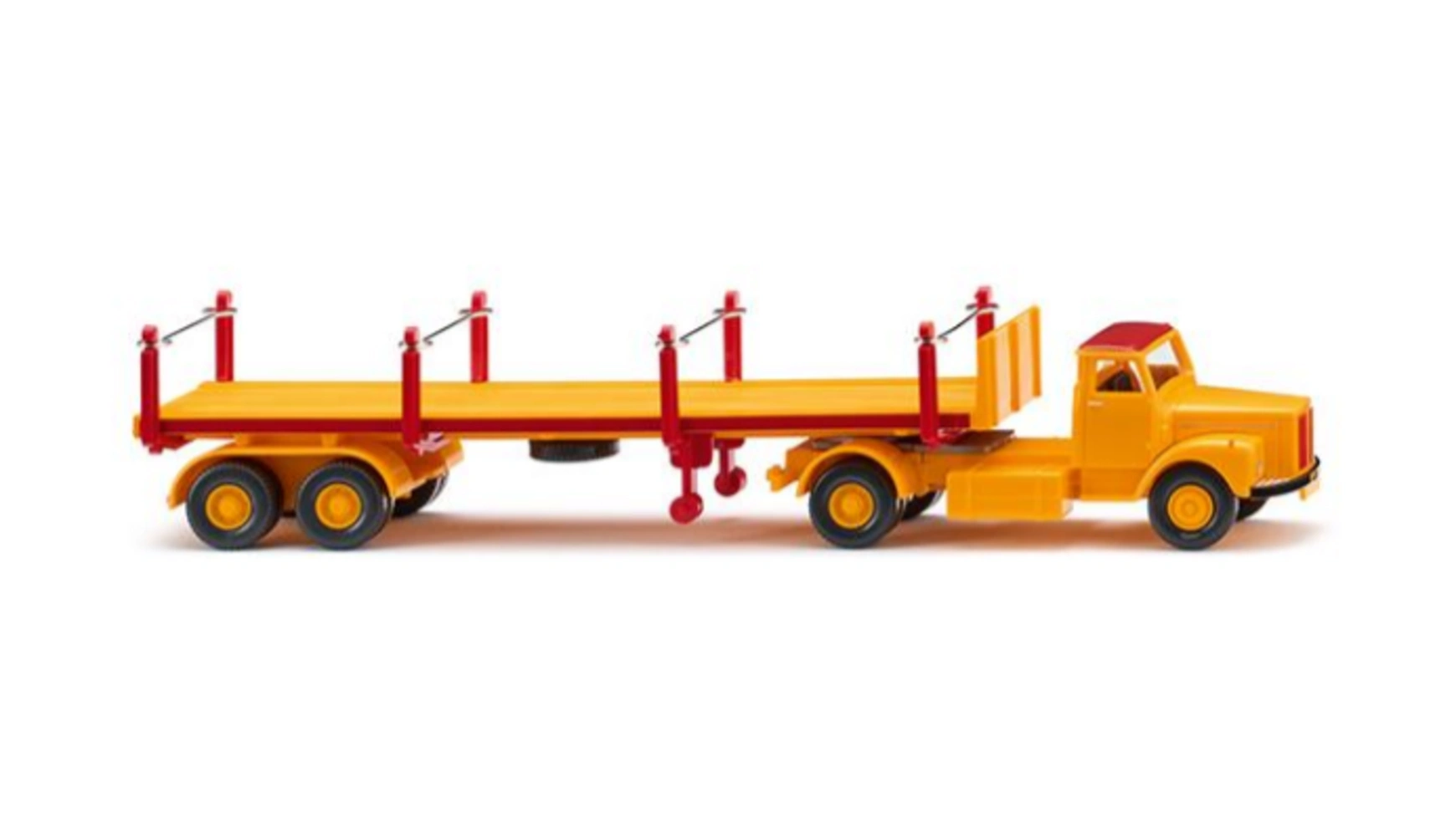 3883ит грузовик scania k730 topline imp Wiking Масштаб 1:87 грузовик (Scania) сигнально-желтый/карминно-красный