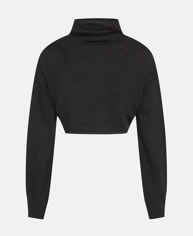 

Вязаный укороченный топ Calvin Klein Jeans, цвет Caviar Black
