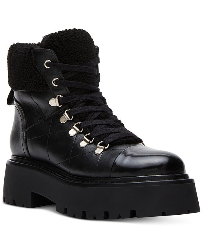 

Женские походные ботинки Reyen на шнуровке и подошве с выступами Steve Madden, черный