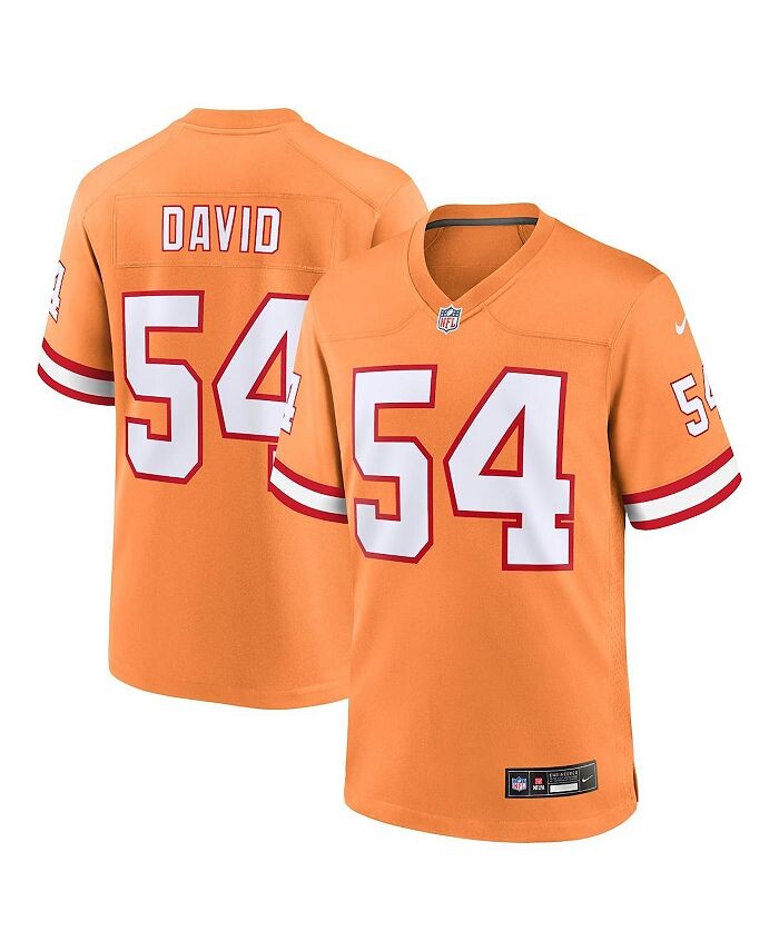 

Мужская майка Lavonte David Orange Tampa Bay Buccaneers Throwback Game Nike, оранжевый