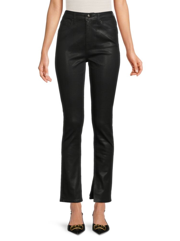 

Джинсы Rae до щиколотки с высокой посадкой Simkhai, цвет Coated Black