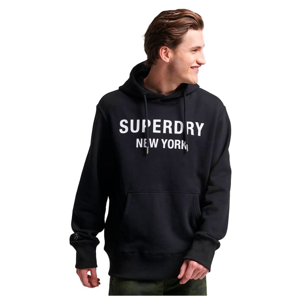 Худи Superdry Luxury Sport Loose, черный