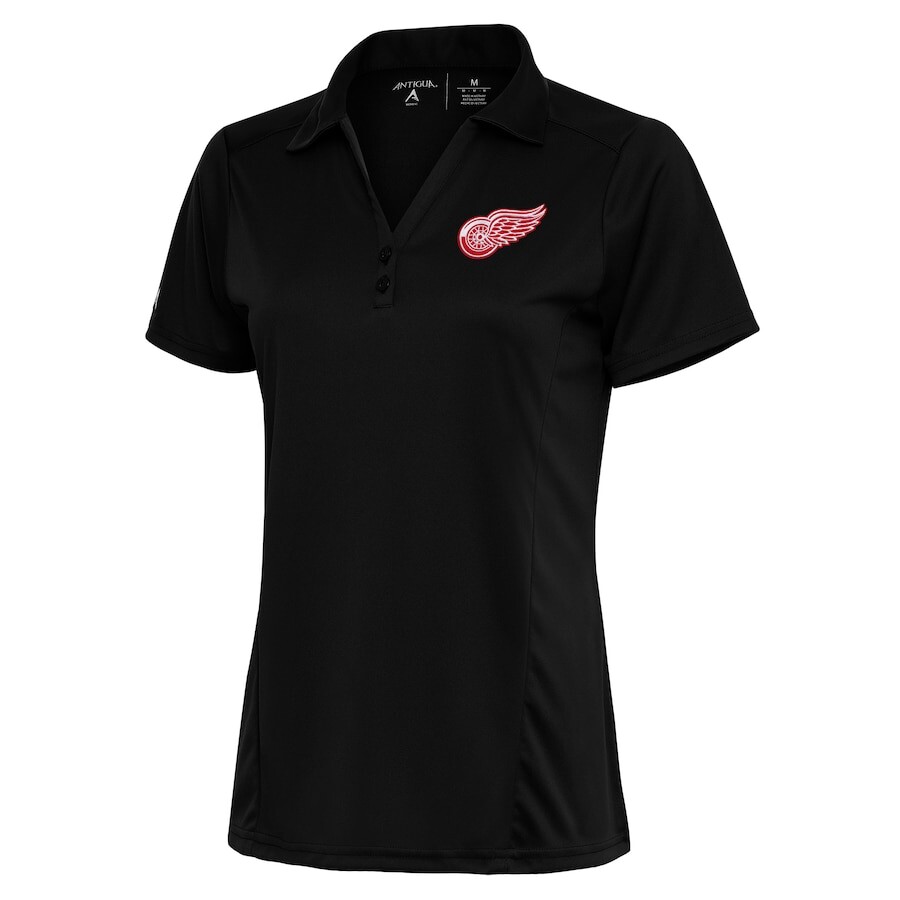 

Поло с коротким рукавом Antigua Detroit Red Wings, черный
