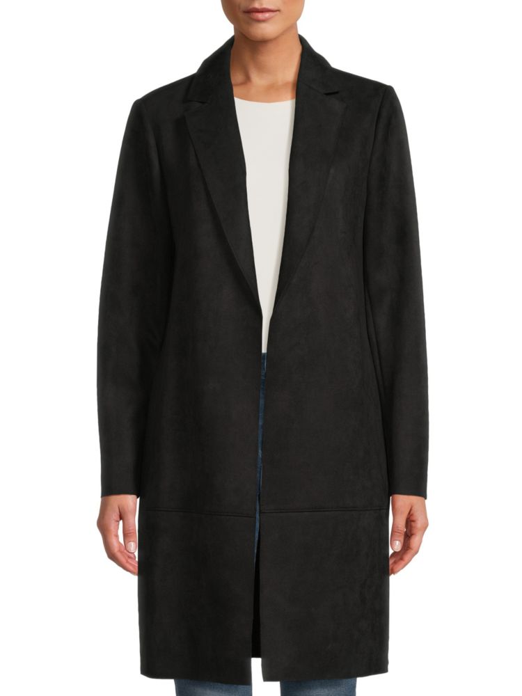Пальто-пиджак с открытой передней частью Tommy Hilfiger, черный шерстяной костюмный пиджак с косой передней частью burberry бежевый