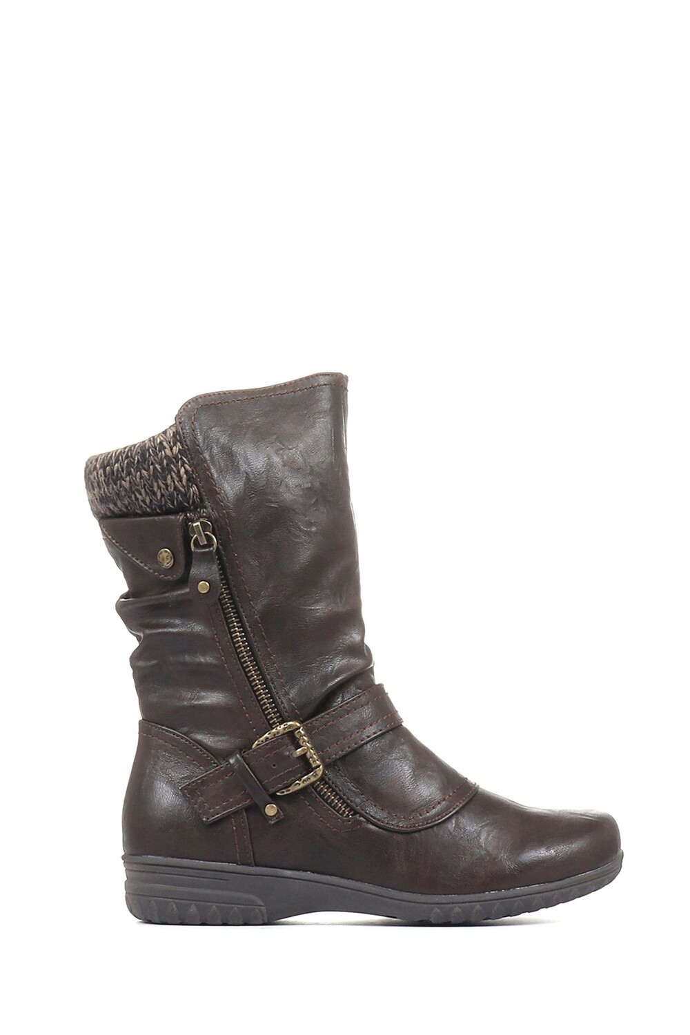 

Женские сапоги до икры Pavers, коричневый