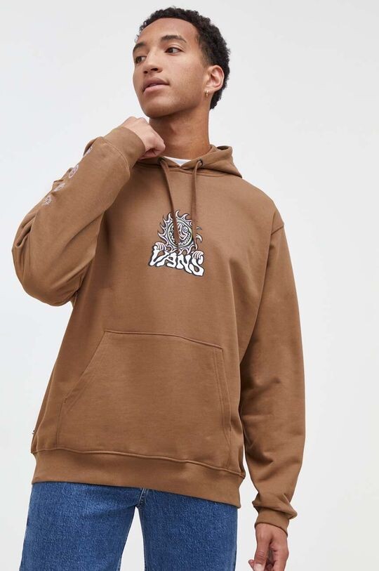 

Толстовка из хлопка Vans, коричневый