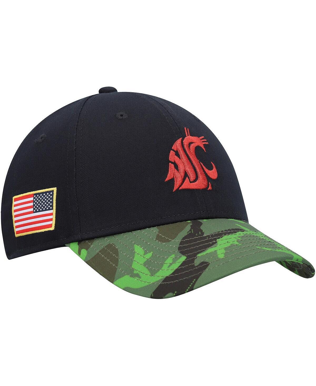 

Мужская черная камуфляжная бейсболка Washington State Cougars Veterans Day 2Tone Legacy91 Nike