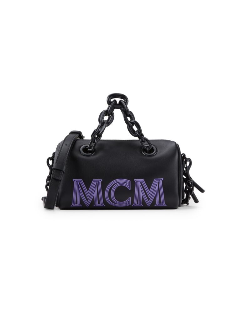 

Миниатюрная сумка через плечо с логотипом Mcm, черный