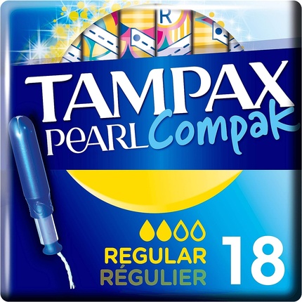 цена Тампоны Tampax Compak Pearl Regular, 18 шт.