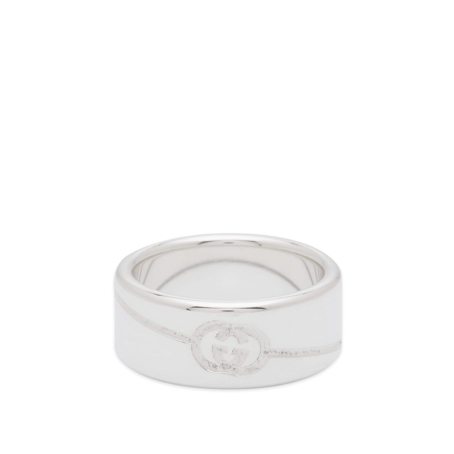 

Кольцо Gucci Tag Ring 9Mm, серебряный