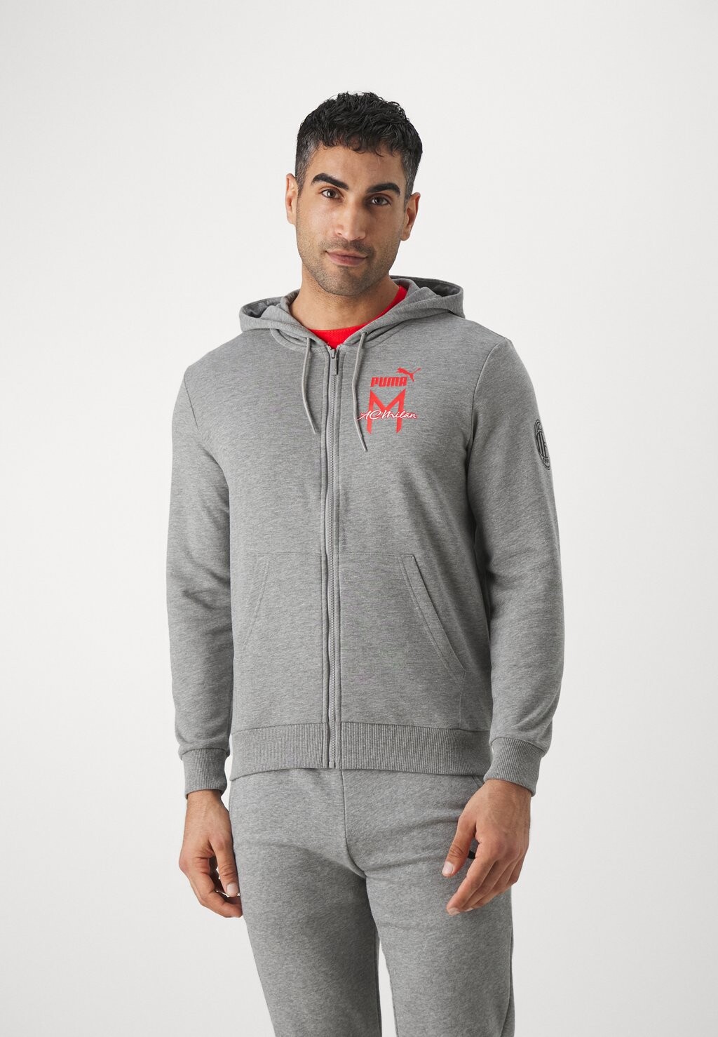 

Team Худи AC MILAN FTBLICONS Puma, цвет medium gray heather