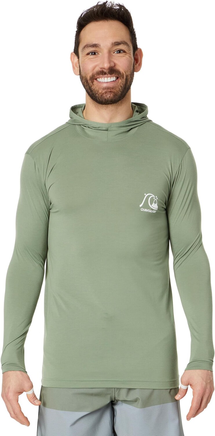 

Плавки Quiksilver DNA Long Sleeve Hooded Surf Tee, цвет Sea Spray