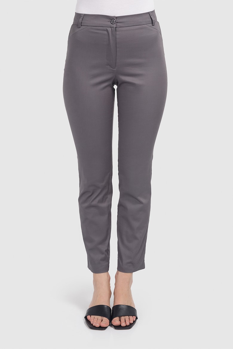 Укороченные брюки с завышенной талией Helmidge, серый укороченные брюки с завышенной талией s oliver мультиколор