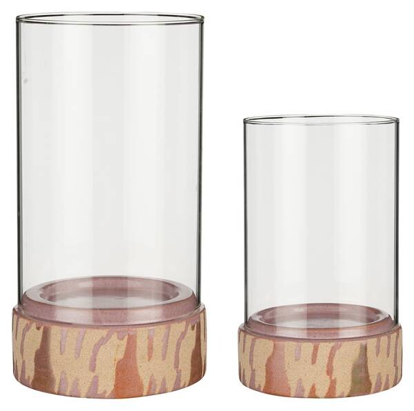 

Подсвечник Mica Decorations Javi (2 шт) цвет rosa/beige