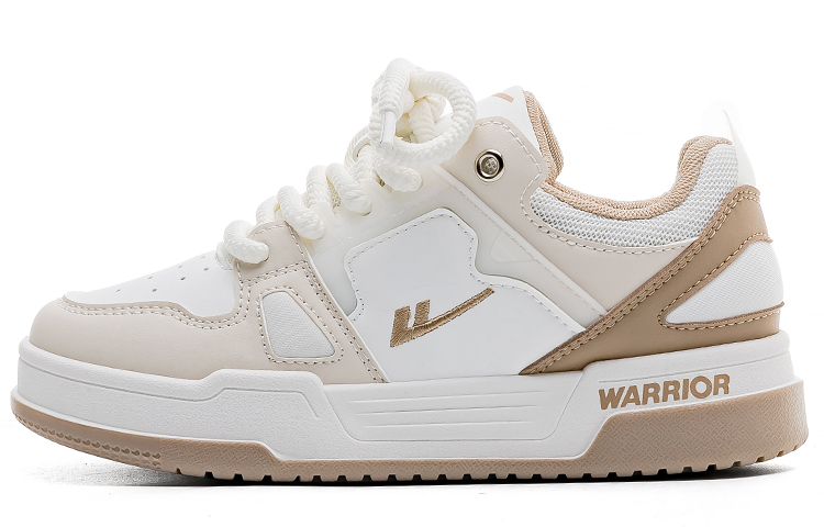 

Кроссовки WARRIOR Skateboarding Shoes Women's Low-top White/Khaki, белый/хаки