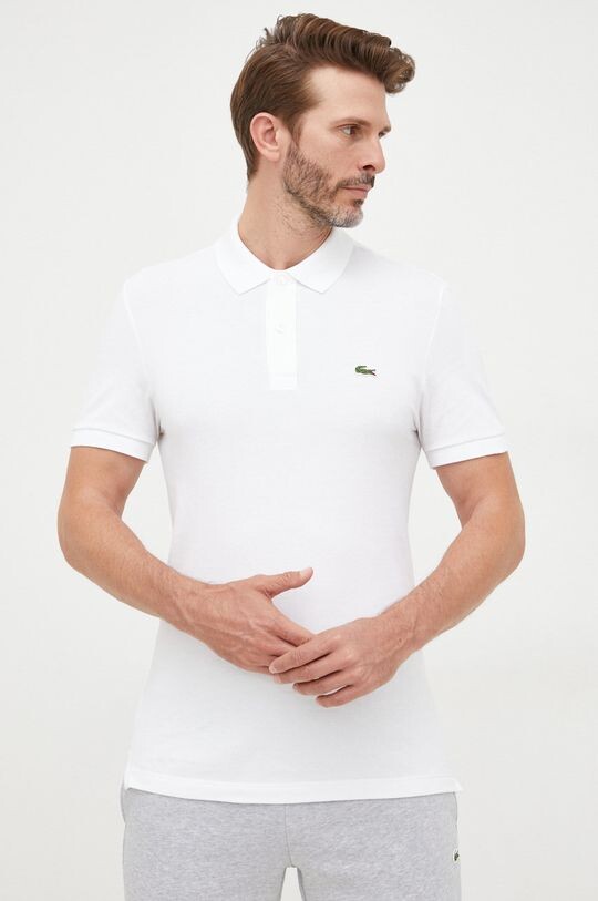 

Хлопковое поло Lacoste, белый