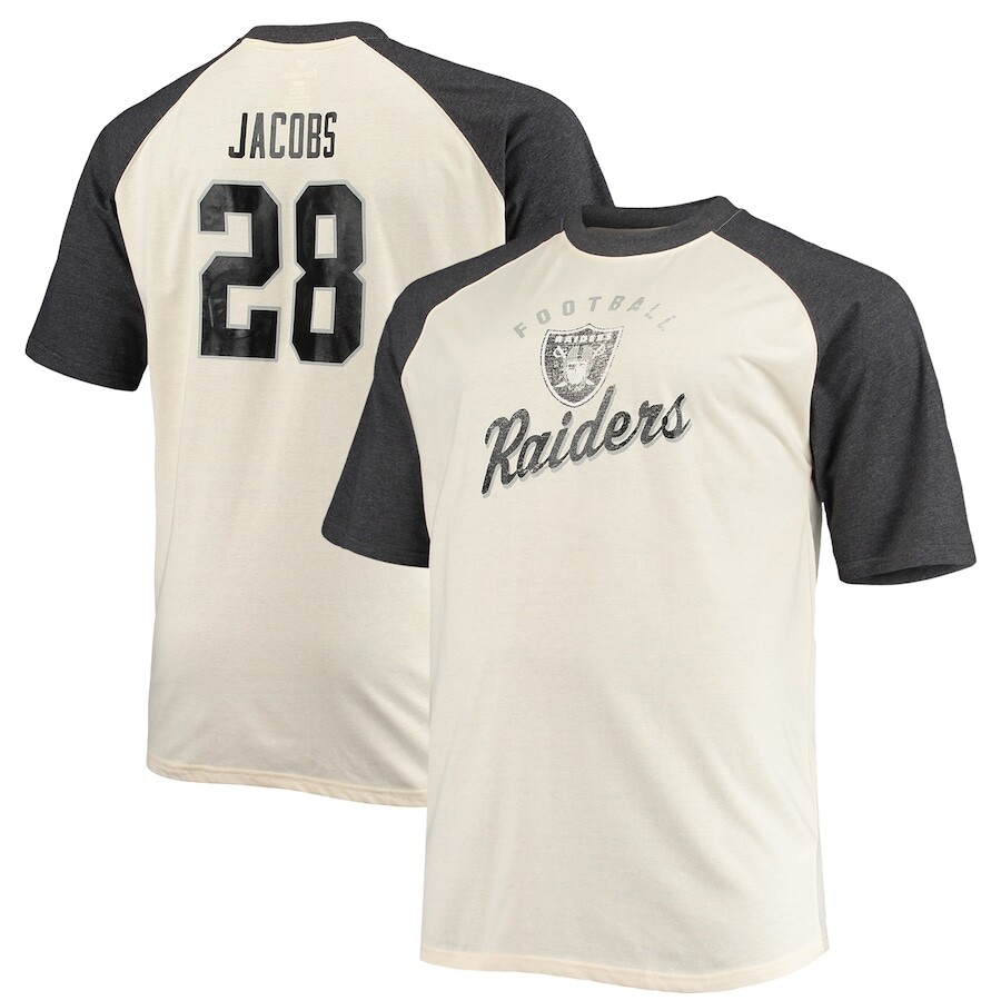 

Футболка с именем и номером Fanatics Branded Las Vegas Raiders, серый