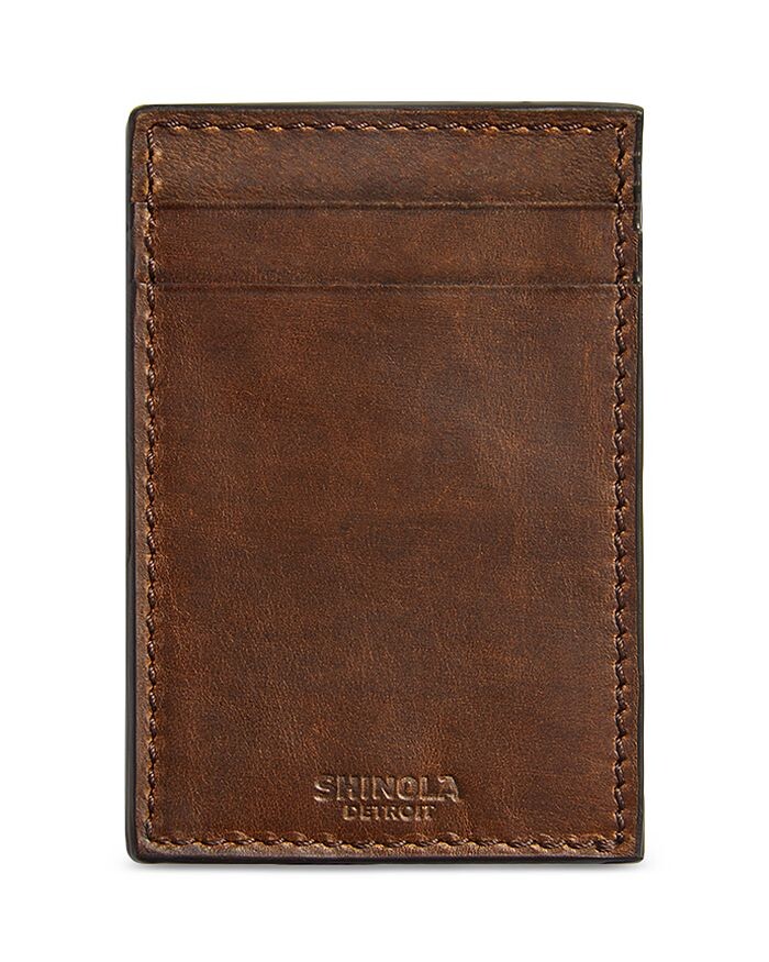 

Кожаный кошелек Navigator с клипсой для денег Shinola