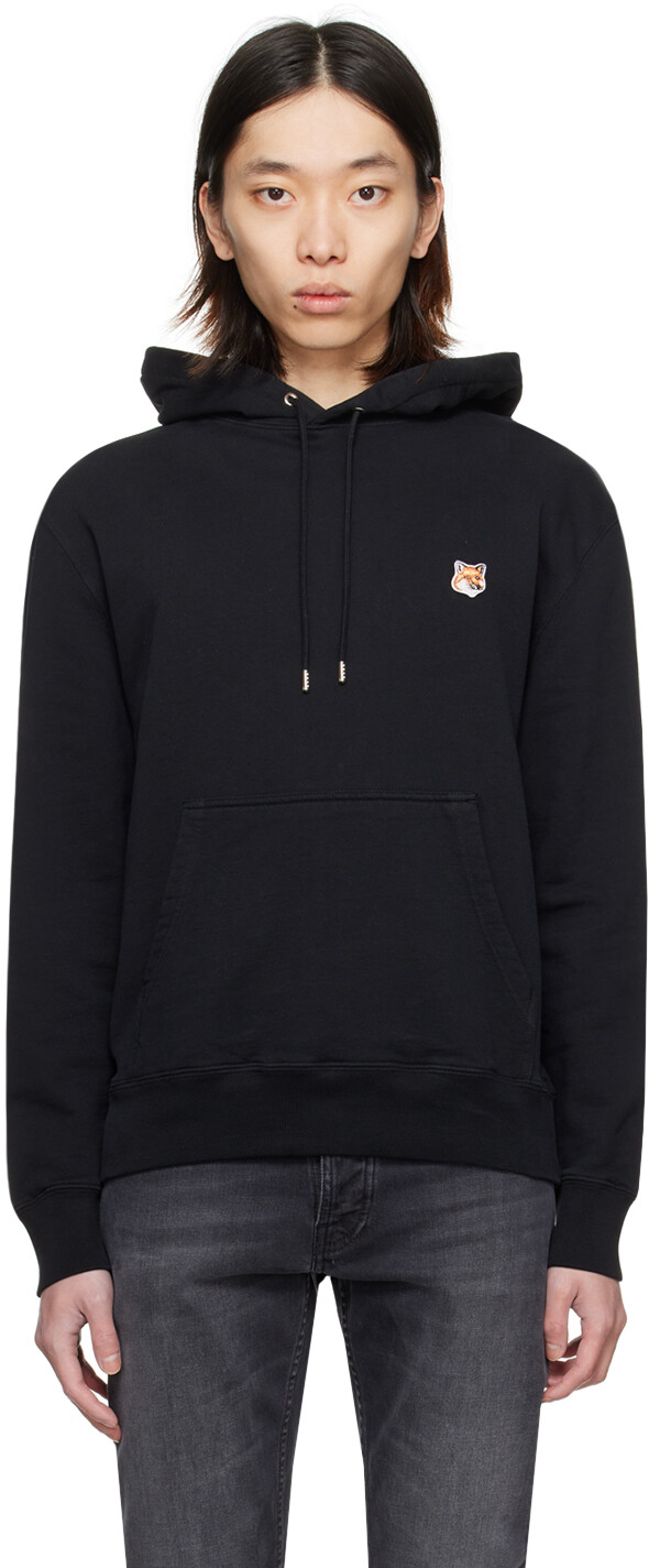 

Толстовка с головой черной лисицы Maison Kitsune, цвет Black