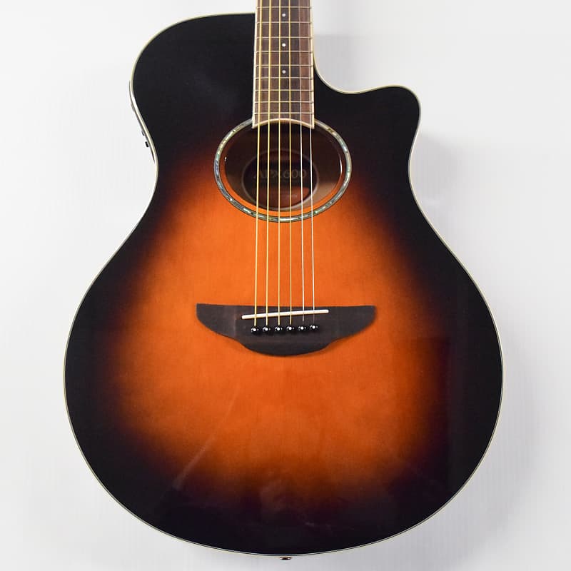 Акустическая гитара Yamaha APX600 Thin-line Cutaway - Old Violin Sunburst цена и фото