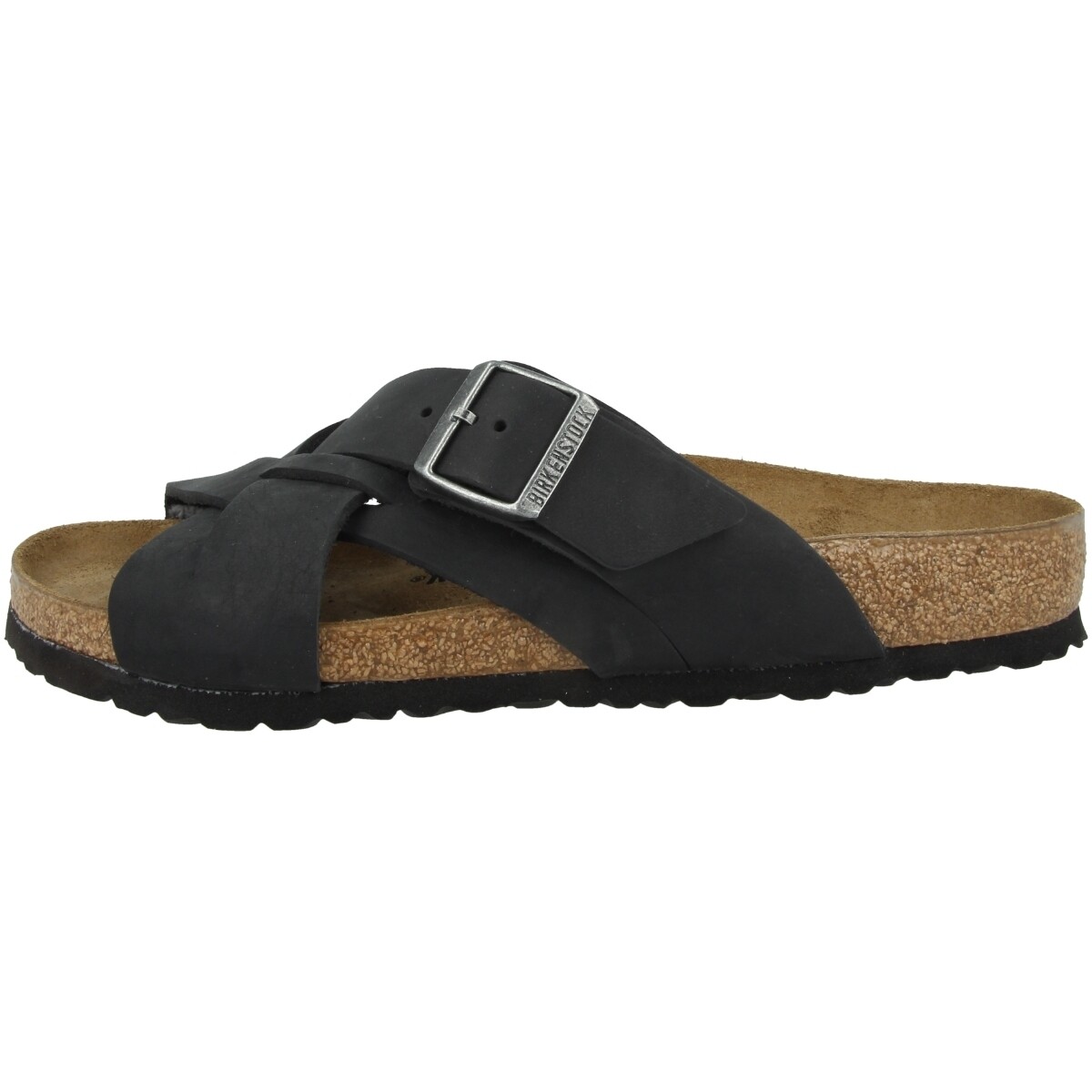 

Сандалии Birkenstock Lugano geöltes Nubukleder normal, черный