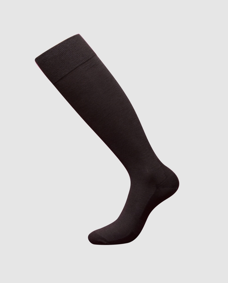 Мужские высокие носки коричневого цвета соевого цвета ZD, коричневый