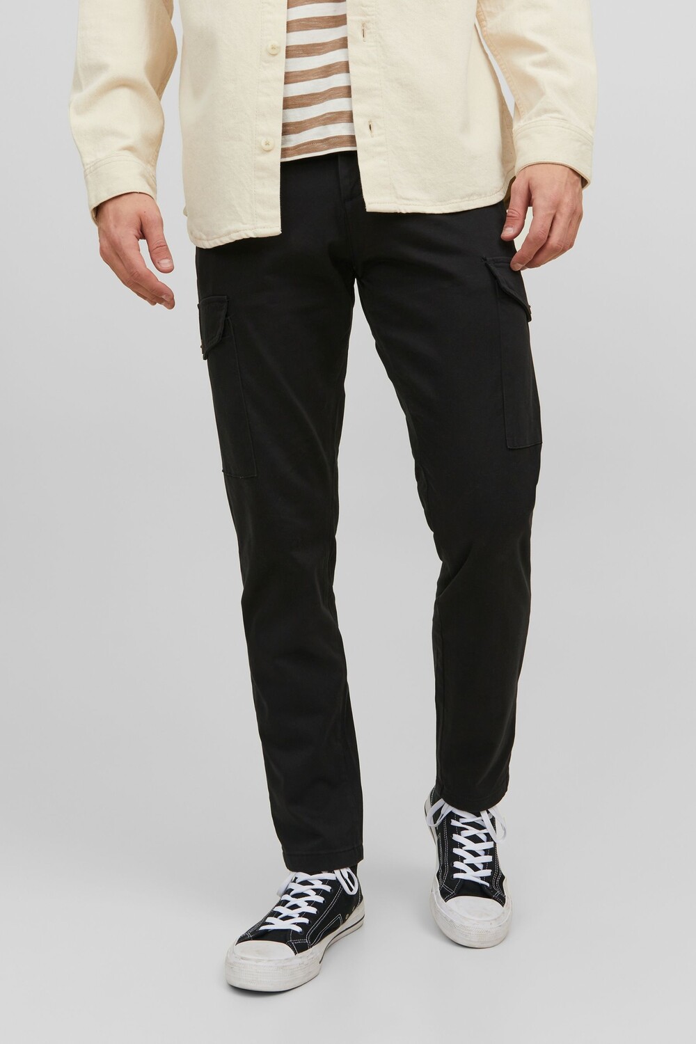 

Узкие брюки-карго JACK & JONES, черный