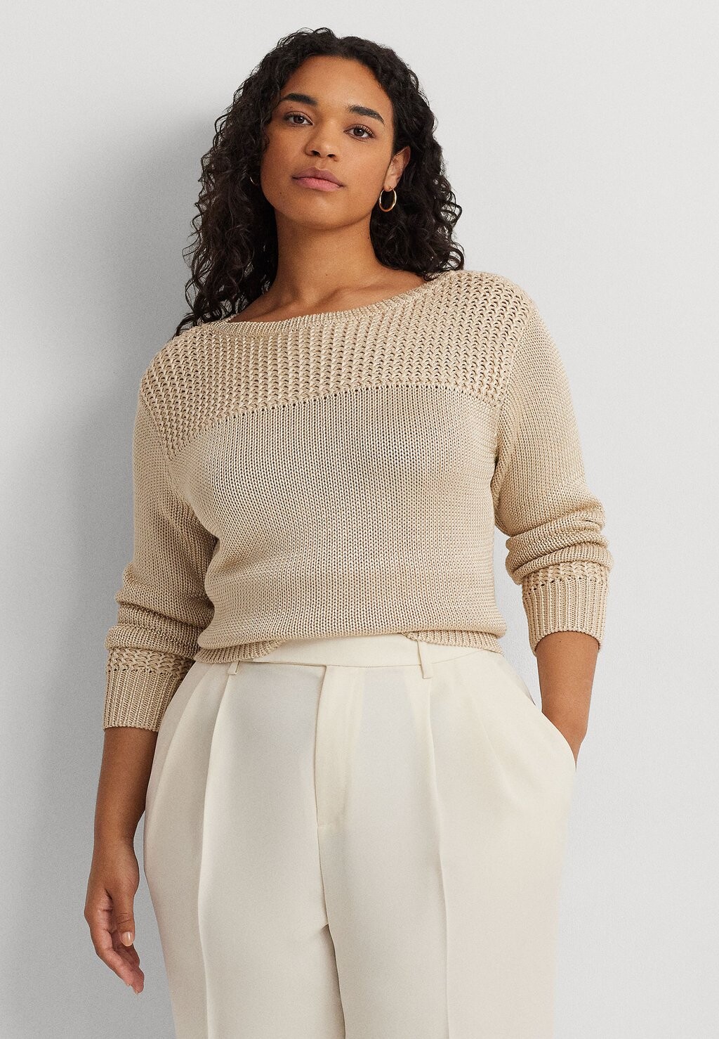 

Свитер Jinhala Long Sleeve Ralph Lauren, цвет explorer sand