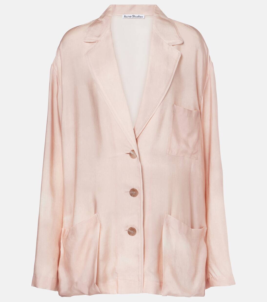 

Куртка свободного кроя из твила Acne Studios, цвет pale pink