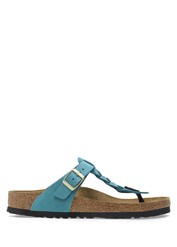 

Gizeh leoi плетеные женские тапочки Birkenstock, бирюзовый