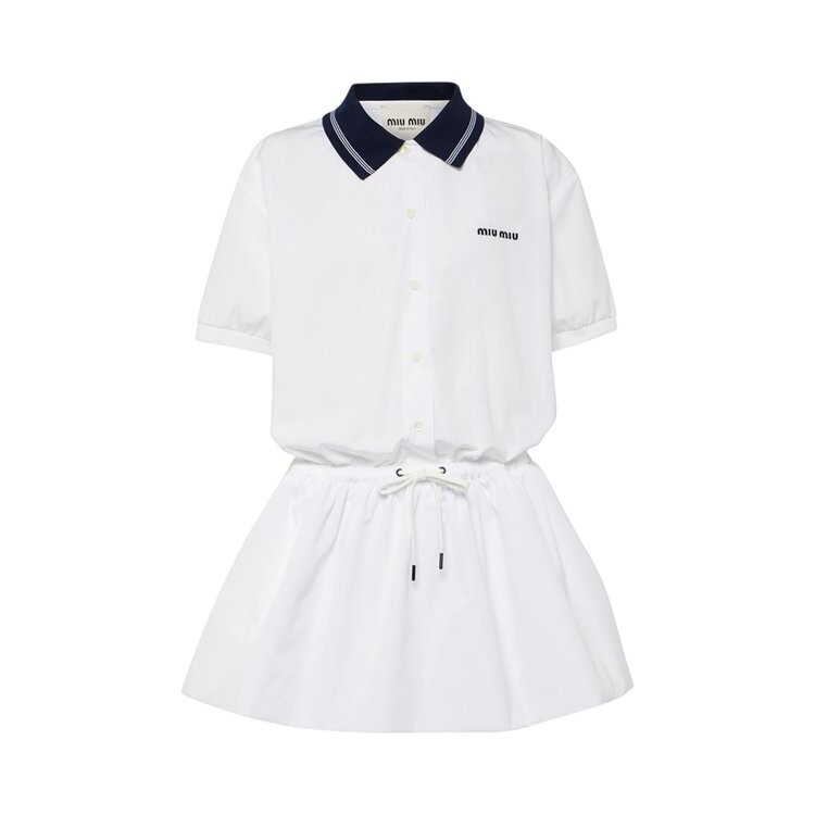 

Платье Miu Miu Polo Dress, белый