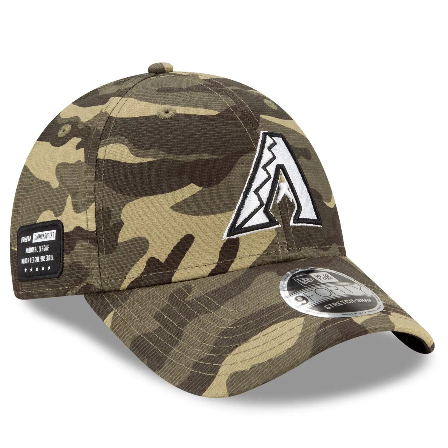 

Мужская регулируемая кепка New Era Camo Arizona Diamondbacks 2021 Armed Forces Day 9FORTY