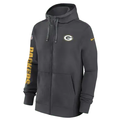 

Худи Nike Green Bay Packers Sideline Team Issue Club, цвет Anthracite