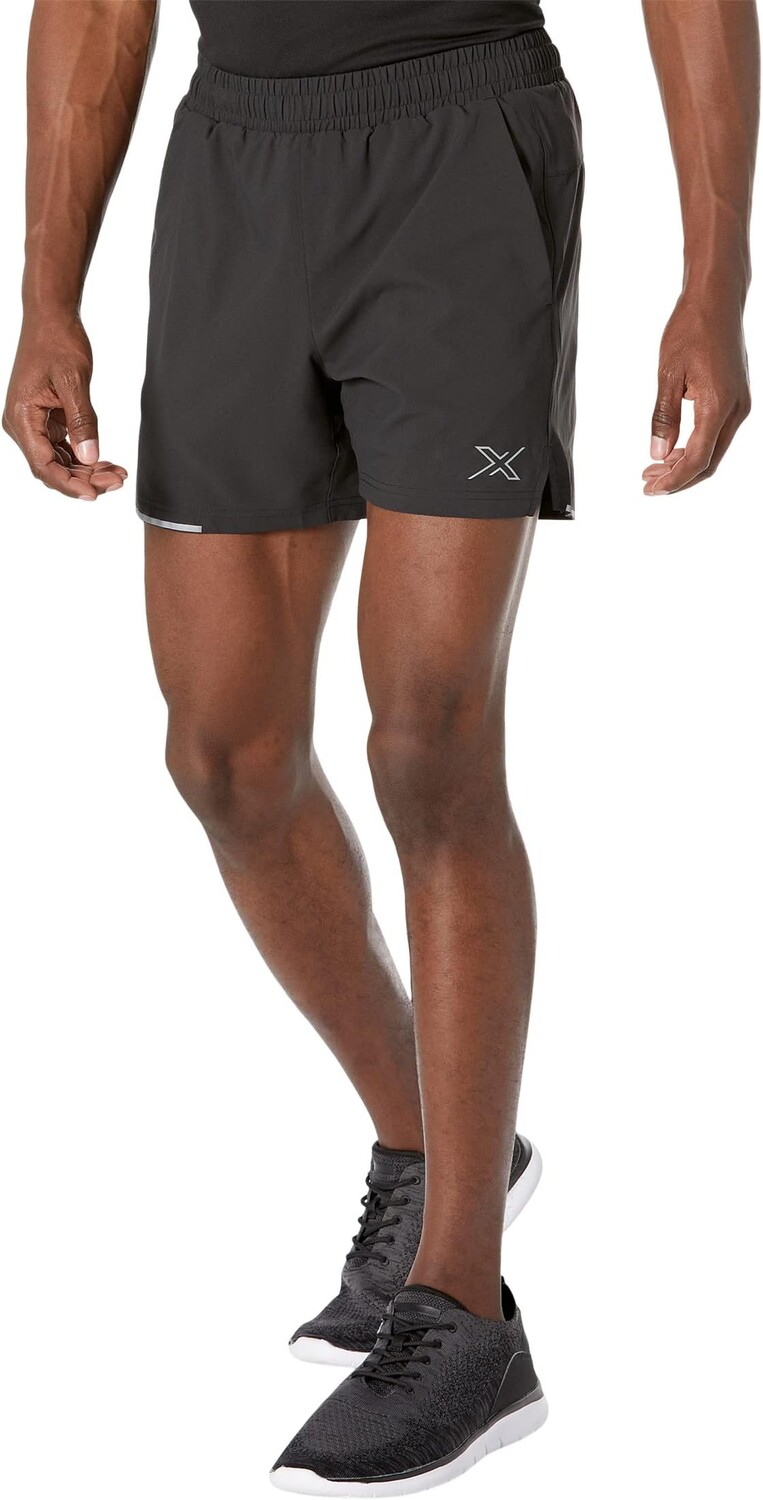 

Шорты для бега Aero 5 дюймов 2XU, цвет Black/Silver Reflective