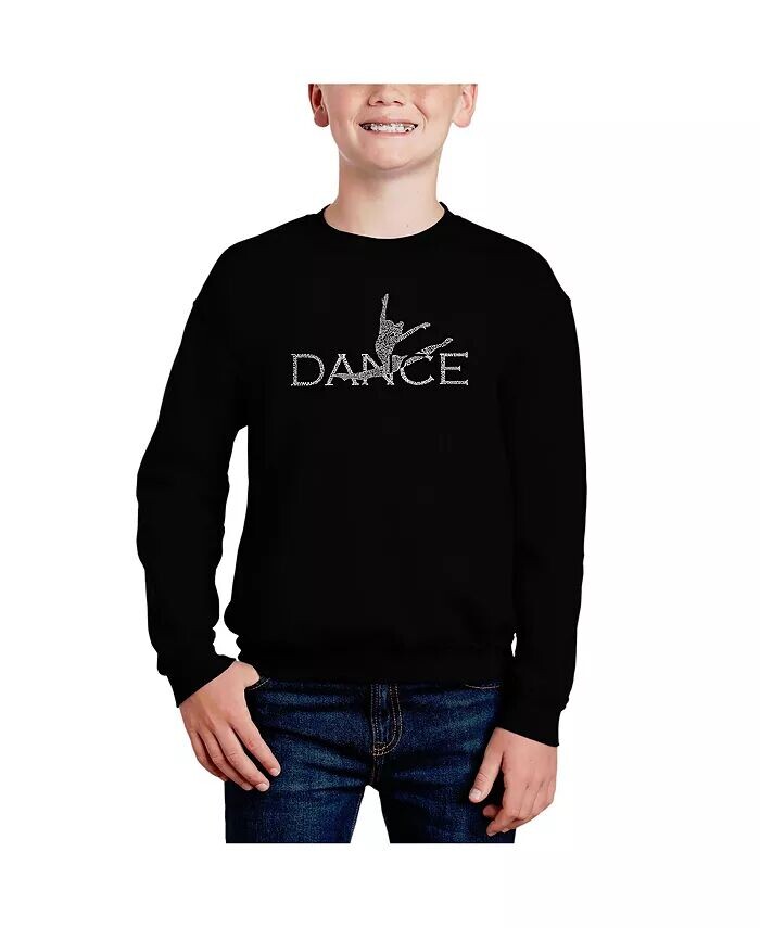 

Dancer — толстовка с круглым вырезом Big Boy's Word Art La Pop Art, черный