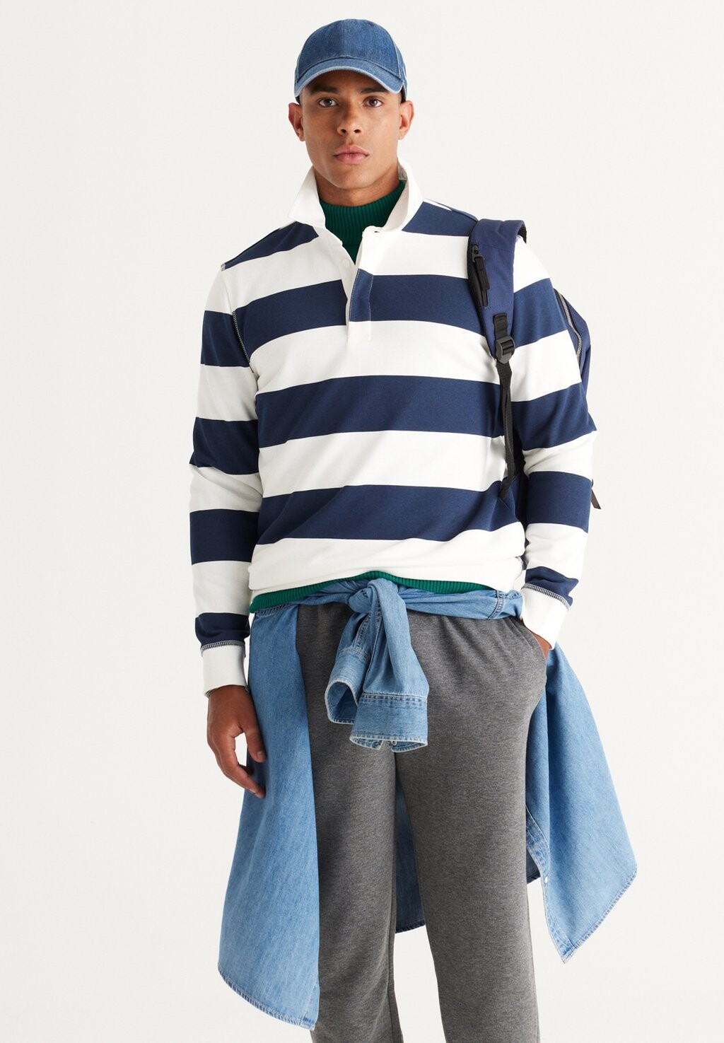 

Рубашка-поло STANDARD FIT AC&CO / ALTINYILDIZ CLASSICS, цвет Standard Fit Sweatshirt Polo Collar